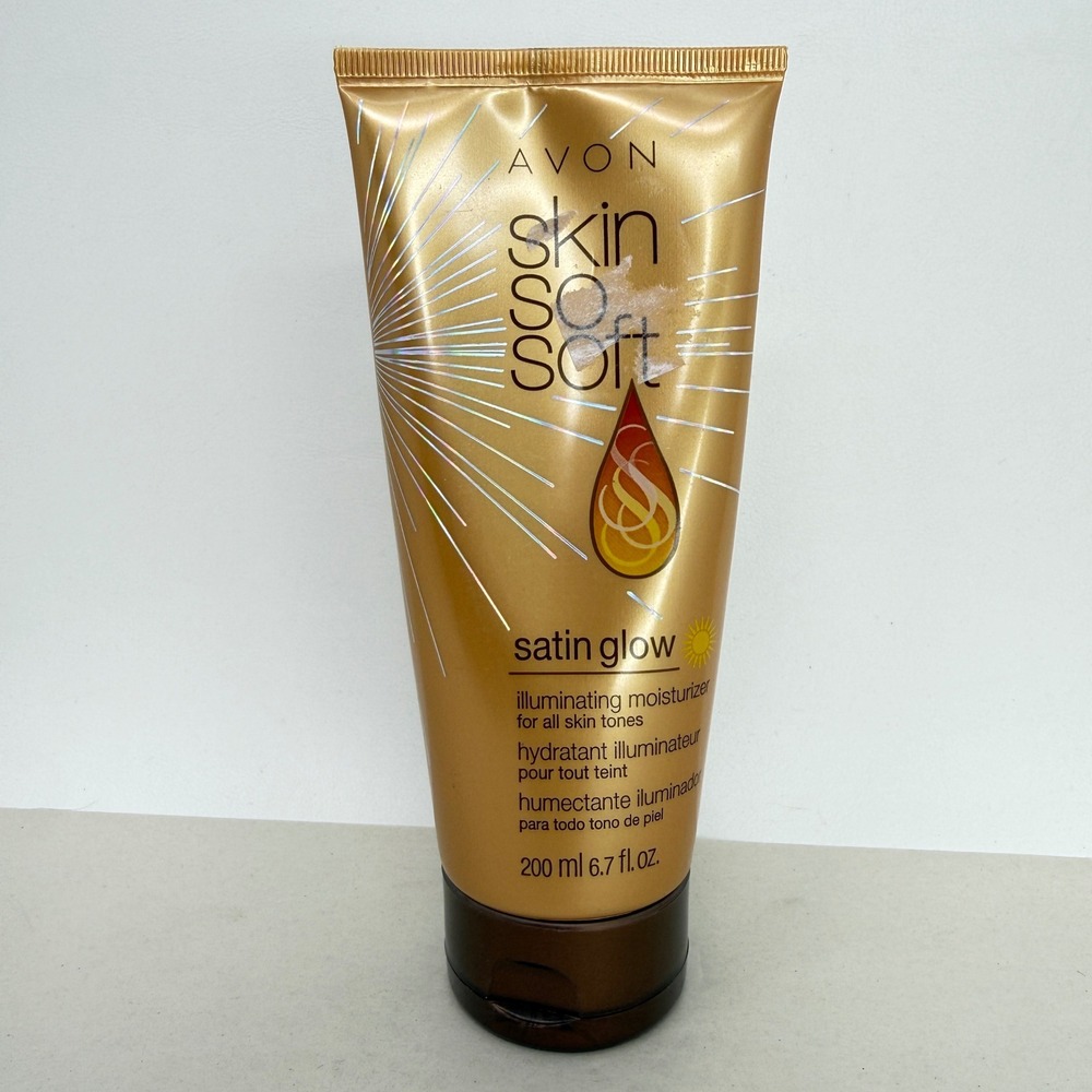 Avon Skin So Soft Satin Glow Illuminating Moisturizer 6.7 fl oz Body Lotion New